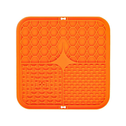 Silicone Dog Lick Mat with Suction Cups – Slow Feeder & Enrichment Pad